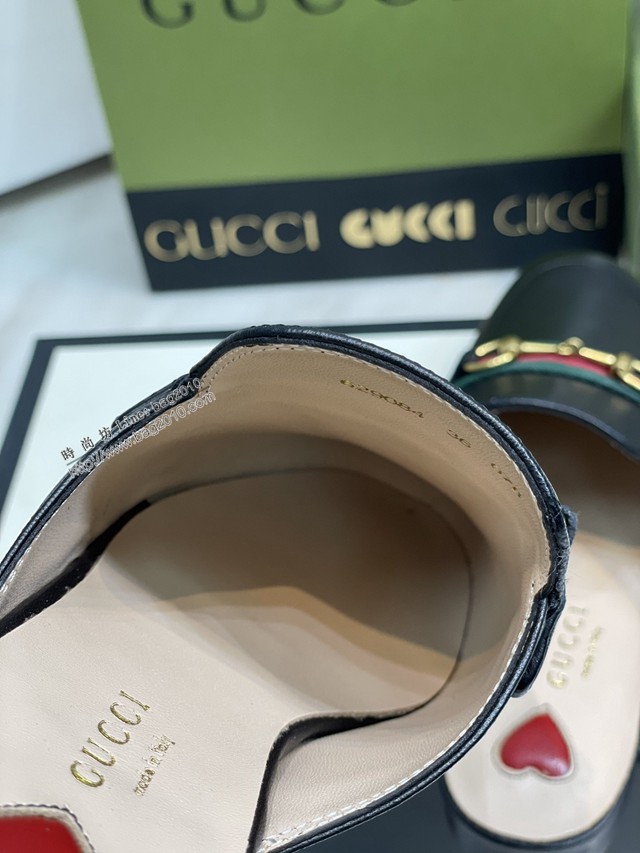 gucci古馳2022新色全新升級版本羊皮織帶馬銜扣半拖 純銅馬銜扣 dx2904